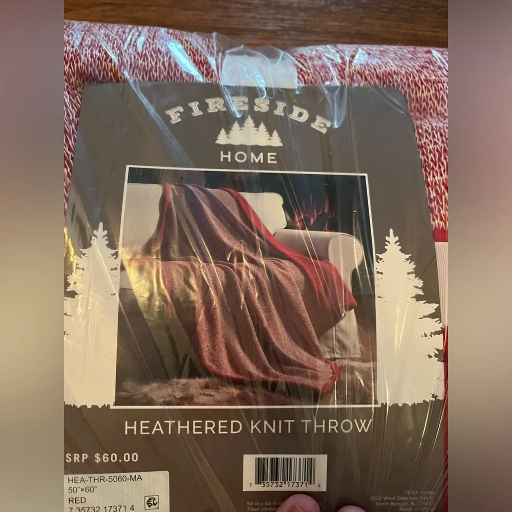 Fleece Heathered Knit Throw Sherpa Reverse Red Perfect 4 Anytime Of The Year
